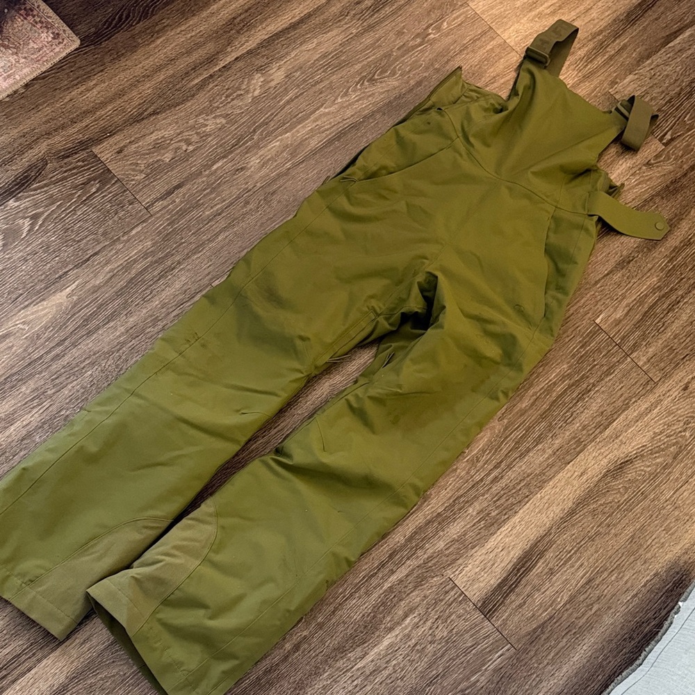 Halfdays Olive Green Women's Bibs for Skiing